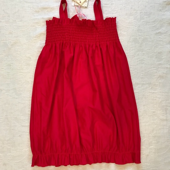 NWT*MONNALISA**Red Summer Dress/ Pool dress**Age 6 - Picture 7 of 8